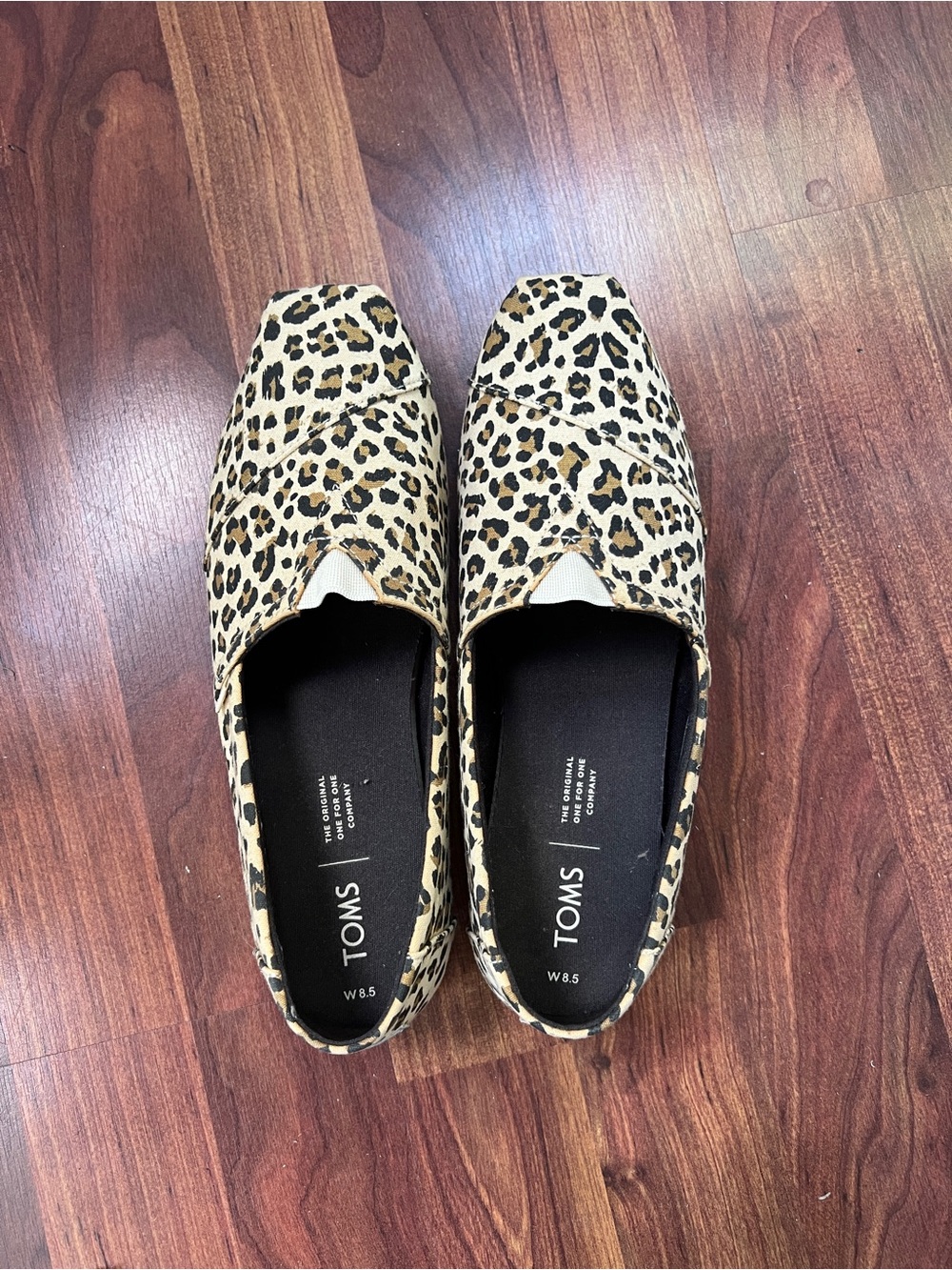 TOMS leopard print loafers